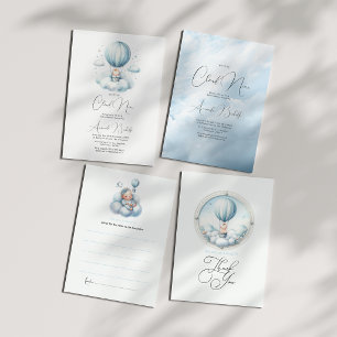 Tarjeta De Agradecimiento Cloud 9 Baby Shower