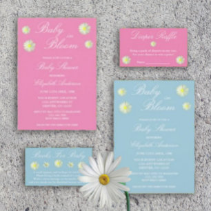 Invitación a Baby Shower de Baby In Bloom