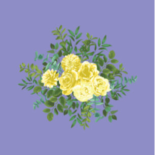 Invitación Boda Rosa azul Periwinkle amarillo claro