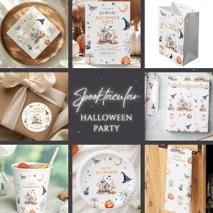 Invitación Halloween Halloween en casa de enloquecimiento