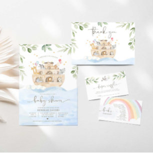 La invitación de Noah a la Baby Shower arca