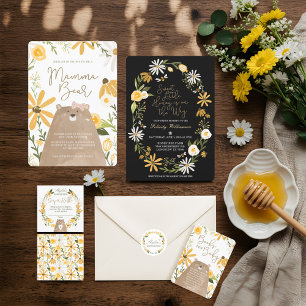 Invitación Dulce Miel Pequeña En El Camino De Abeja Diversión
