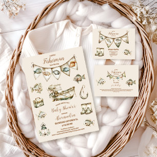 Servilleta De Papel Little Fishman Fishing Baby Shower
