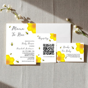 Tarjeta De Confirmación De Asistencia Bee Baby Shower