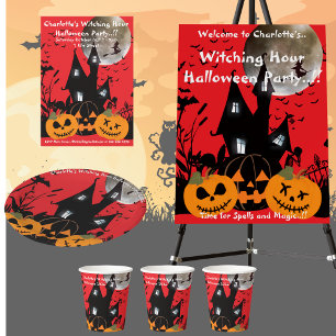 Invitación Fiesta de Halloween de la Hora de la Testimonio In