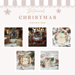 Invitación Fiesta Rústico Candy Cane Navidades
