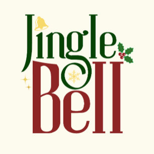 Pegatina Redonda Jingle Bell