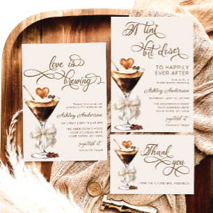 Invitación Espresso Martini El Amor Se Está Reproduciendo La 