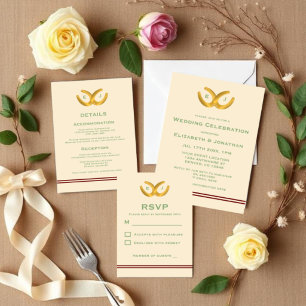Invitación Boda de herradura occidental
