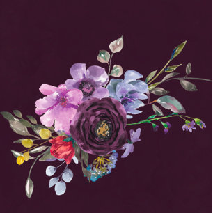 Invitación a la boda de peones de ciruela y Moda v