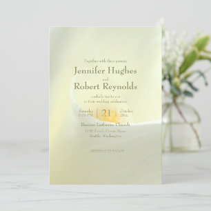 Elegante invitación a la boda de Calla Blanca Lily