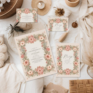 Invitación Boda de Art Nouveau del Jardín Botánico