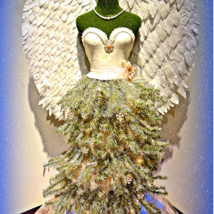 Angel Mannequin Vestido Forma Árbol De Navidad