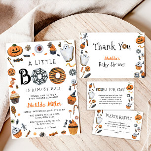 Tarjeta Un Pequeño Boo Casi Se Debe A Baby Shower Gracias