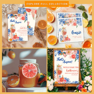 Póster Eso es más floral Bienvenidos a la ducha nupcial