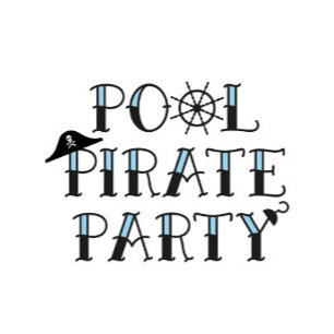 Invitación de cumpleaños a Fiesta pirata de billar