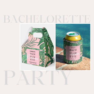 Invitación Palm Tropical Bachelorette Party Itinerario Detall