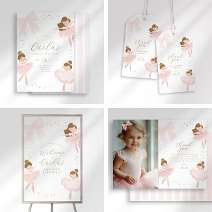 Invitación al cumpleaños Tutu Cute Ballerina
