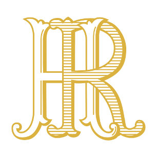 Invitaciones de matrimonio monograma HR o monogram