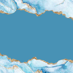 Invitación Dusty Blue and Gold Agate Wedding Shower