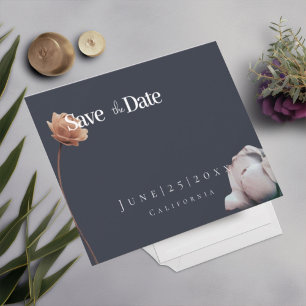 Invitación Flor mínima simple y suave