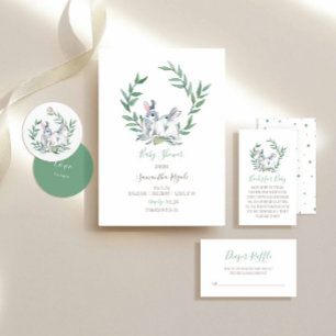 Invitación de Woodland Baby Shower Género Neutral