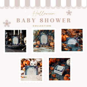 Invitación Baby Shower Bright Gothic Halloween