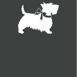 Invitación Chico azul de Baby Shower Terrier de Escocia