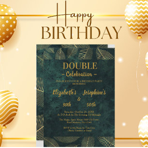 Invitación a la Gala de Cumpleaños Doble Conjunta 