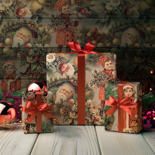 Pegatina Adornos Navideños Victorianos Antiguos
