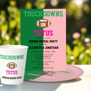 Anuncios de género Touchdowns o Tutus
