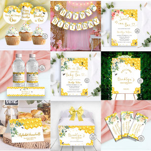 Etiqueta Para Botella De Agua Bee Baby Shower