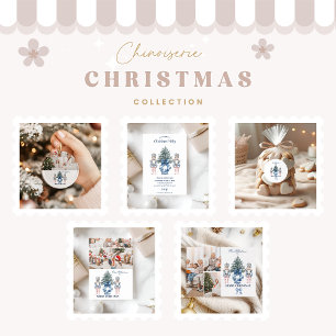 9 Foto Azul Chinoiserie Cascanueces Navidad