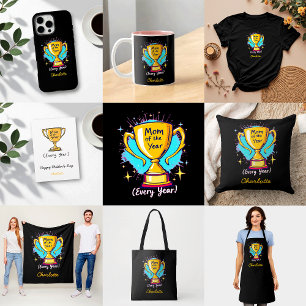 Cojín Decorativo Mamá del año todos los años   Dia divertida de la 