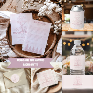Invitación Montañas y Martinis Bachelorette
