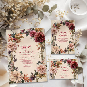 Invitación Bebé en el florecimiento silvestre Baby Shower