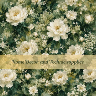 Cojín Decorativo Romántico floral verde bosque Bloom decoración par