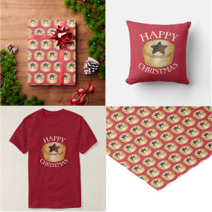 Papel De Regalo NAVIDADES británicos fruit mince pie comida festiv
