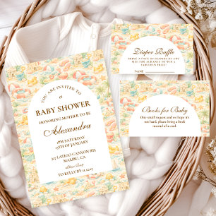 Servilleta De Papel Animales de Playa Pastel para Baby Shower