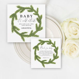 Pegatina Redonda Navidades acuáticos fueron Santa Bebé