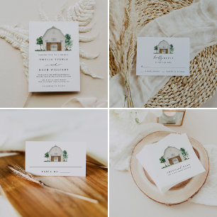 Servilleta De Papel Elegante Rústico Barn Boda Cocktail Napkins
