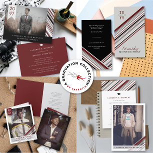 Tarjeta Rayas diagonales de estampado elegante foto de gra