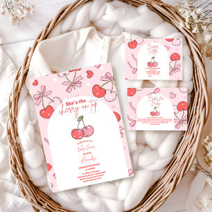 Servilleta De Papel Cerezo en Baby Shower superior