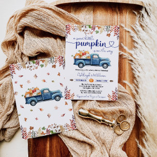 Tarjeta De Recepción Pequeño niño de calabaza Baby Shower Diaper Raffle