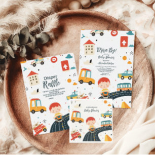 Servilleta De Papel Cuto colorido Carro Boy Baby Shower