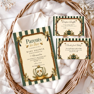 Invitación Padres a punto de tener un bebé en baby shower ecu