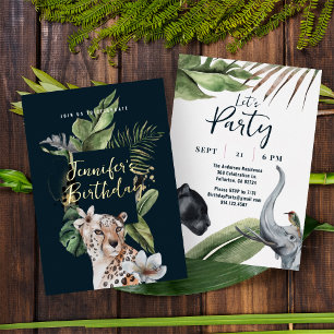 Papel De Regalo Leopardo de la selva salvaje Safari con estampado