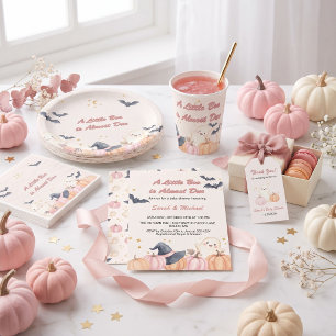 Tarjeta De Agradecimiento Dulce Fantasmita Little Boo Está a Punto de Llegar
