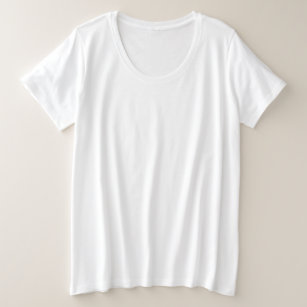 Camiseta de talla grande básica para mujer