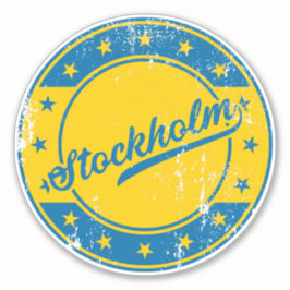 Sverige nacional - Estocolmo | Pegatina de Suecia